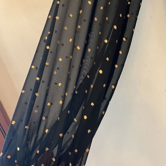 All in Favor Cline black & gold surplice bodysuit Size L NWT - Picture 3 of 7